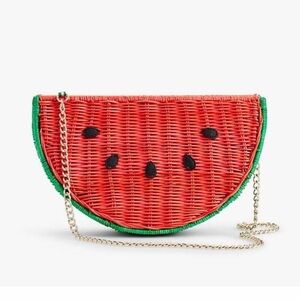Talbots Wicker Watermelon Crossbody Bag summertime cosplay statement bag